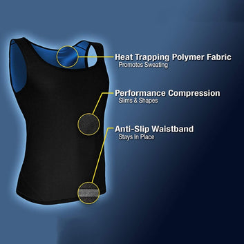 Fat Burning Abdomen Fitness Sweat Vest Running Sportswear